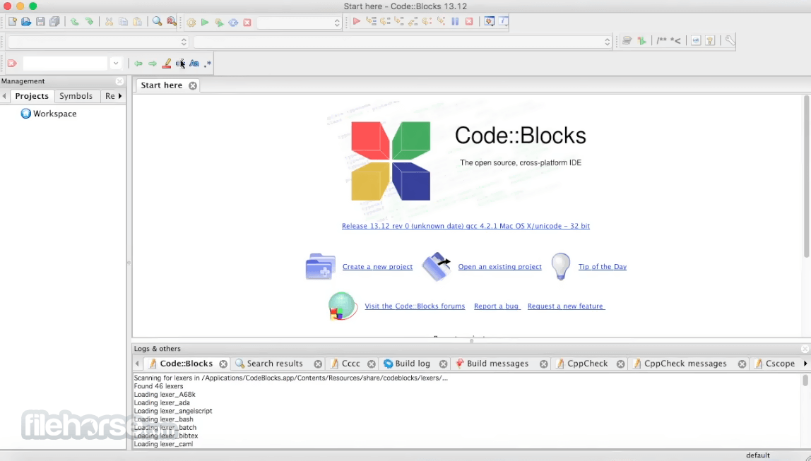 Mac codeblocks crash